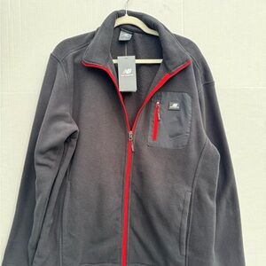 New Balance Men's Fleece Jacket with Red Trim Brand New With Tag!